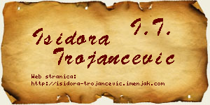 Isidora Trojančević vizit kartica